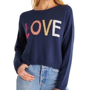Z Supply Sienna Love Sweater in Midnight Blue